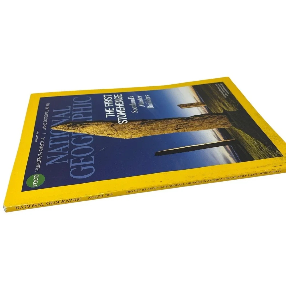 National Geographic Magazine August 2014 First Stonehenge, Jane Goodall‎ at 80